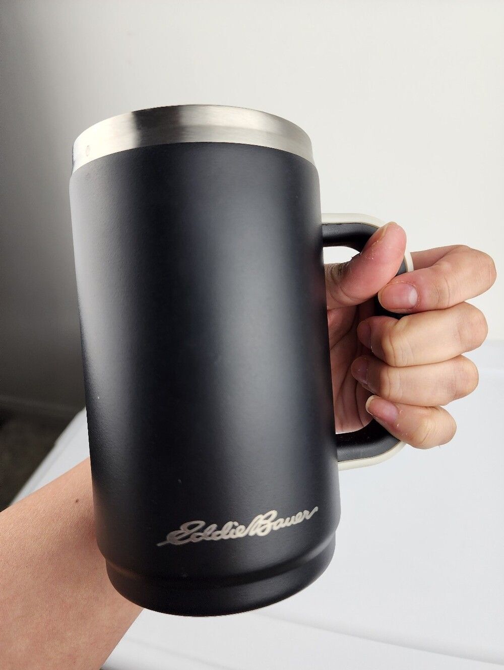 Eddie Bauer Black Travel Mug with Slide Lid